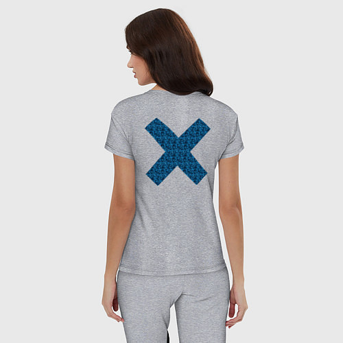 Женская пижама Иксы неизбежны / Меланж – фото 4