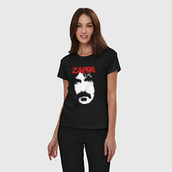 Пижама хлопковая женская Frank Zappa, цвет: черный — фото 2