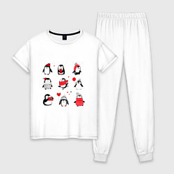 Женская пижама Positive penguins
