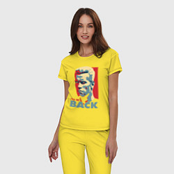 Пижама хлопковая женская Терминатор арт, цвет: желтый — фото 2