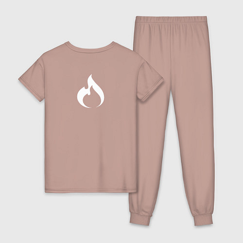Женская пижама Burn / Пыльно-розовый – фото 2