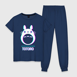 Женская пижама Символ Totoro в стиле glitch