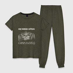 Женская пижама Be wide open white