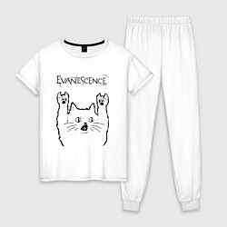 Женская пижама Evanescence - rock cat