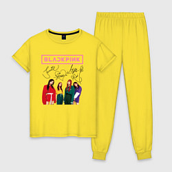 Женская пижама Blackpink Lisa Jisoo Jennie Rose