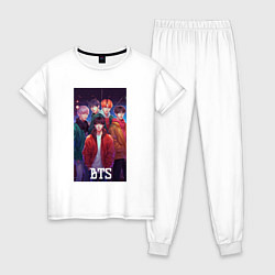 Женская пижама Kpop BTS art style