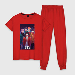 Женская пижама Kpop BTS art style