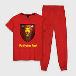 Пижама хлопковая женская Рыцари Лионесса Warhammer: Total War, цвет: красный