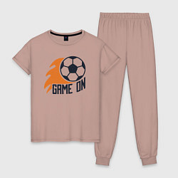 Женская пижама Game on football