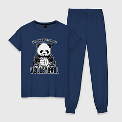 Женская пижама Panda volleyball