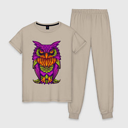 Женская пижама Purple owl