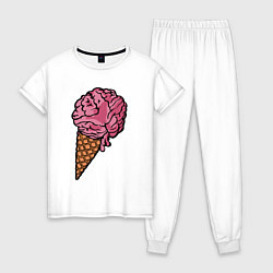 Женская пижама Brain ice cream