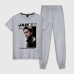 Пижама хлопковая женская Jared Joseph Leto 30 Seconds To Mars, цвет: меланж