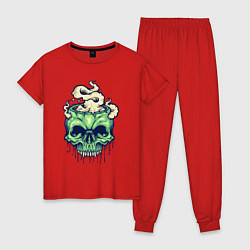 Женская пижама Skull smoke