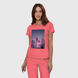Пижама хлопковая женская Для тебя Бессмертный Фуши, цвет: коралловый — фото 2