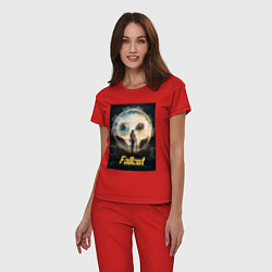 Пижама хлопковая женская Fallout - Lucy MacLean, цвет: красный — фото 2