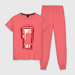 Женская пижама Tardis red
