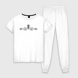 Женская пижама Музыкальный пульс