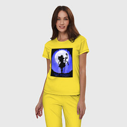 Пижама хлопковая женская Реинкарнация безработного Рокси Мигурдия волшебниц, цвет: желтый — фото 2