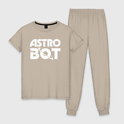 Женская пижама Astro bot logo