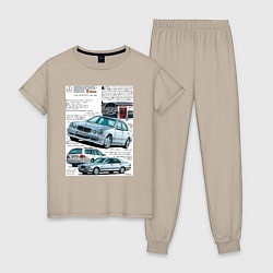 Женская пижама Mercedes e-class