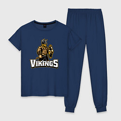 Женская пижама Vikings team