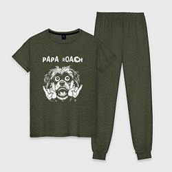 Женская пижама Papa Roach rock dog