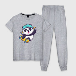Женская пижама Skater panda