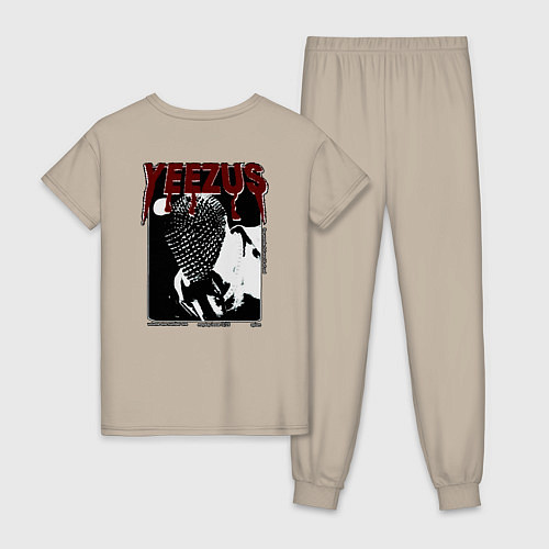 Женская пижама Kanye West / Миндальный – фото 2