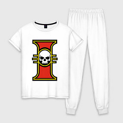 Пижама хлопковая женская Inquisition Warhammer 40k, цвет: белый