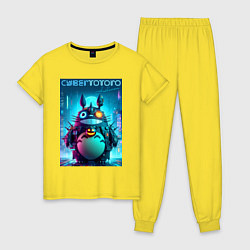 Женская пижама Cyber Totoro - halloween fantasy
