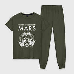 Женская пижама Thirty Seconds to Mars rock dog