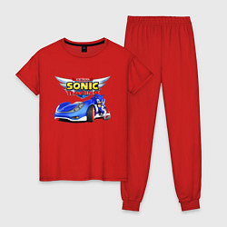 Женская пижама Cool hedgehog - Sonic racing team