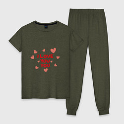 Женская пижама I love