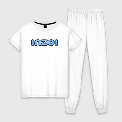 Женская пижама Inzoi синий логотип