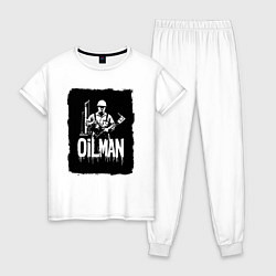 Женская пижама Нефтяник с буровой установкой