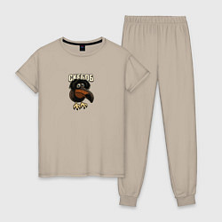 Женская пижама Скебоб птица мем