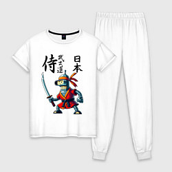 Женская пижама Bender bending robot with katana - samurai