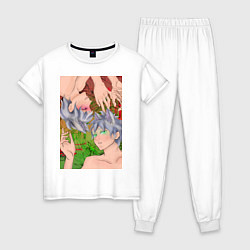 Женская пижама Кицуне близнецы