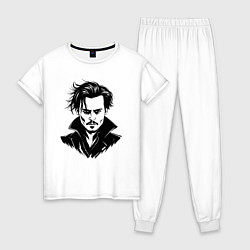 Женская пижама Аниме портрет Джонни Деппа