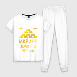 Женская пижама Марина - золотой человек (gold)