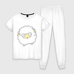 Пижама хлопковая женская Овечка 2015, цвет: белый