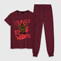 Женская пижама I Survived Five Night