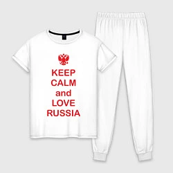 Женская пижама Keep Calm & Love Russia