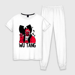 Пижама хлопковая женская Wu-Tang Clan: Street style, цвет: белый