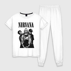 Пижама хлопковая женская Nirvana Group, цвет: белый