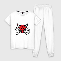 Женская пижама Chicago Bulls (череп)