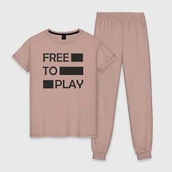 Женская пижама Free to play