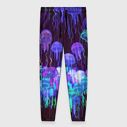 Женские брюки Неоновые медузы