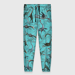 Брюки женские Лохнесский камуфляж, цвет: 3D-принт